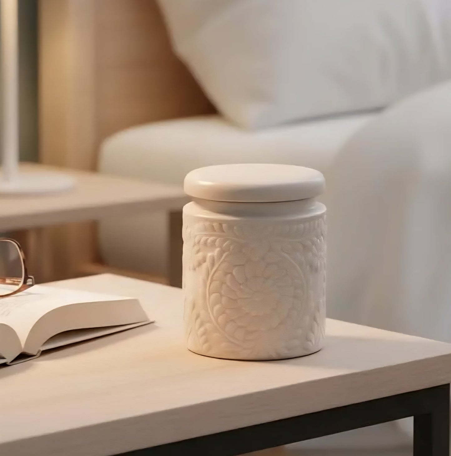 Ceramic Jar - Beige